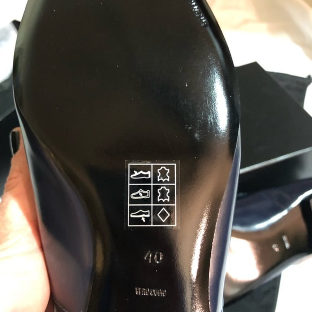 Alexander Wang Navy Black Flat Pointed Toe Loafer EU 40 - Picture 7 of 9
